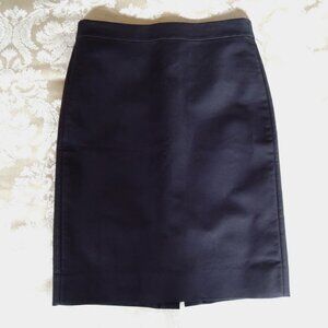 J. Crew Black No. 2 Pencil Skirt Stretch Cotton 4 (Fits M/S)